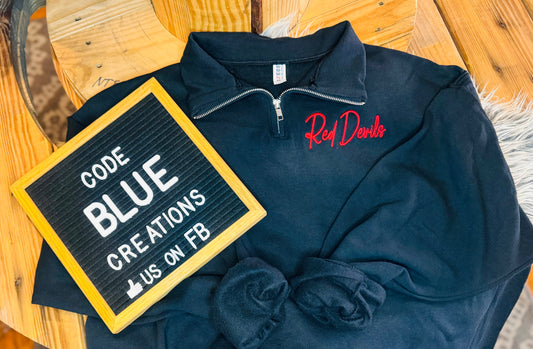 Mascot  Embroidered 1/4 Zip