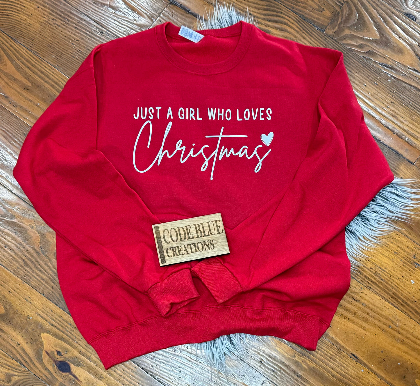Just A Girl Who Loves Christmas Crewneck