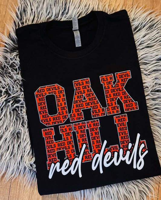 Varsity Typography- Red Devils